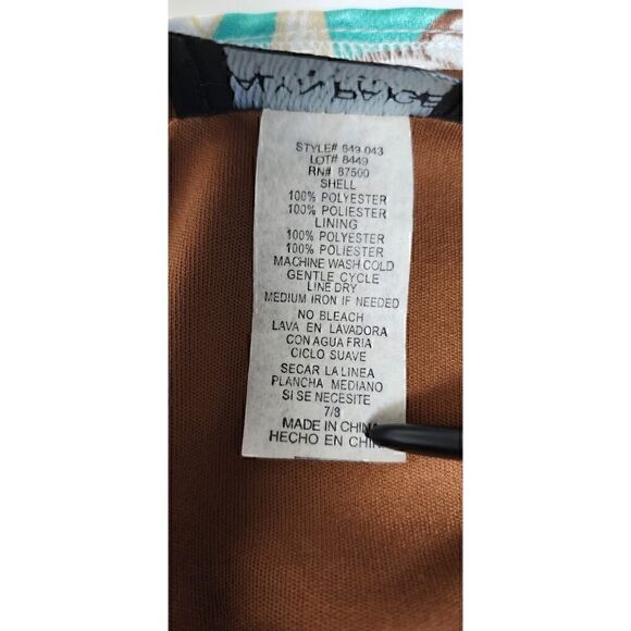 Alyn Paige New York Midi Dress Fit Flare Green/Brown Junior Size 7/8 - Picture 6 of 8